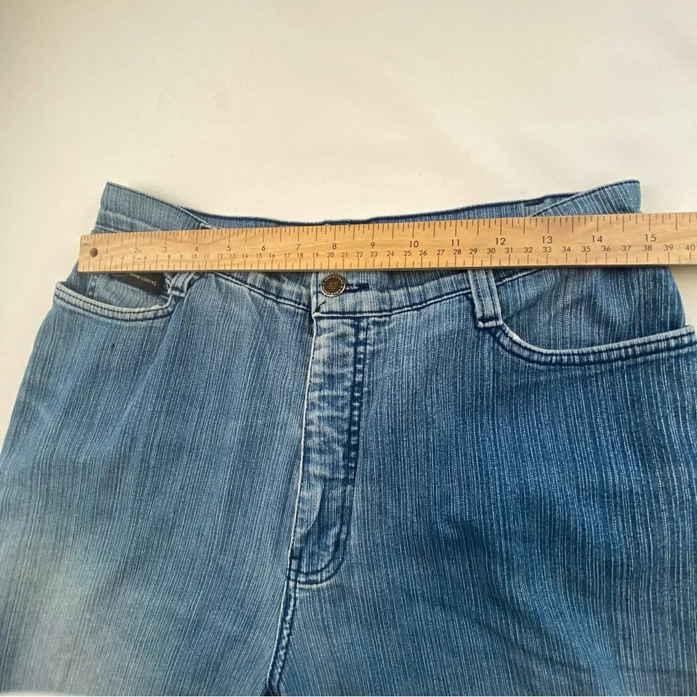 Simon Chang Size 10 Wide Leg Cropped Denim Vintage Lightweight 1970's.Light Wash - Picture 4 of 14
